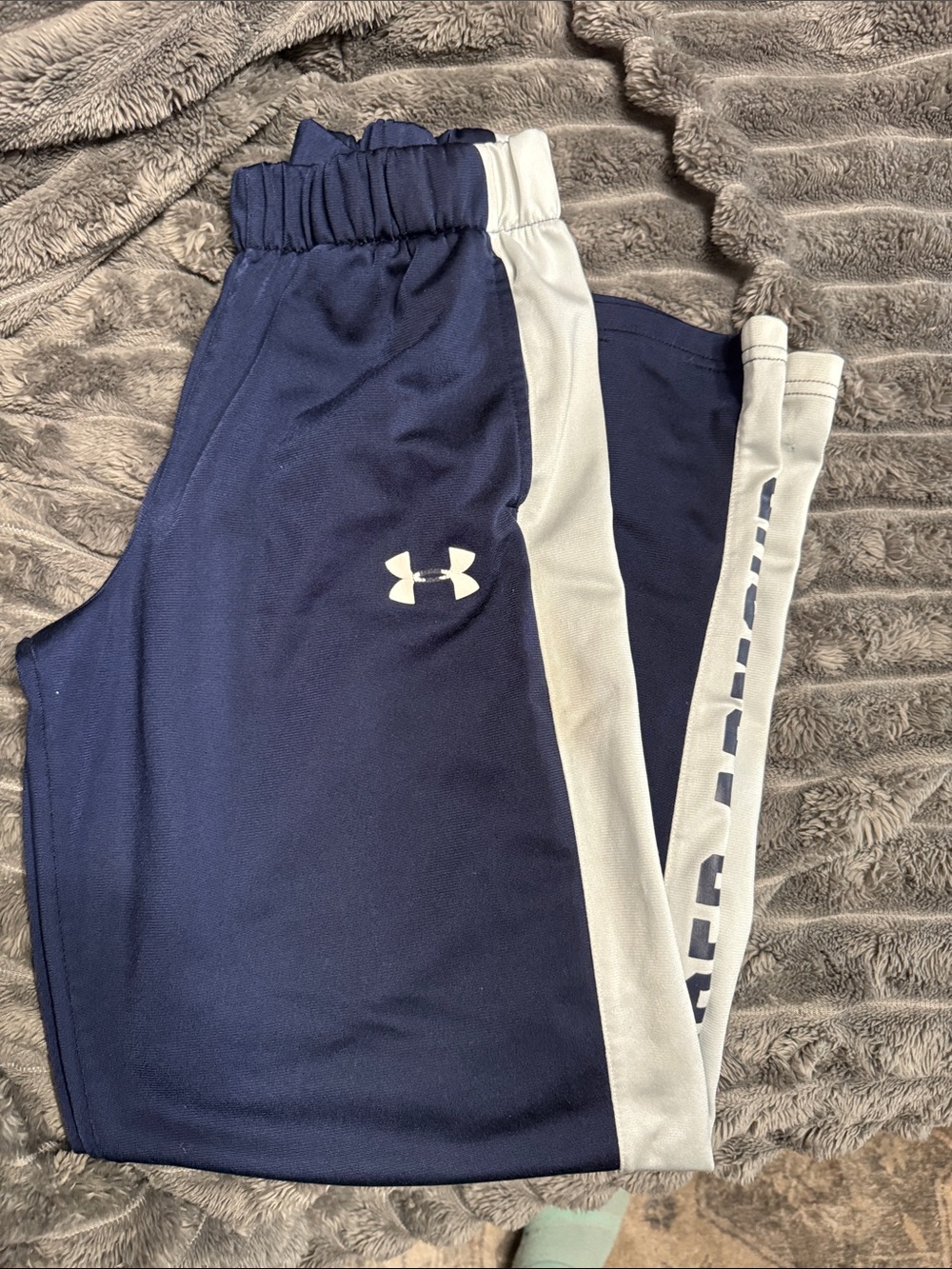 Under Armour Navy and White Boys' Joggers Sweatpants